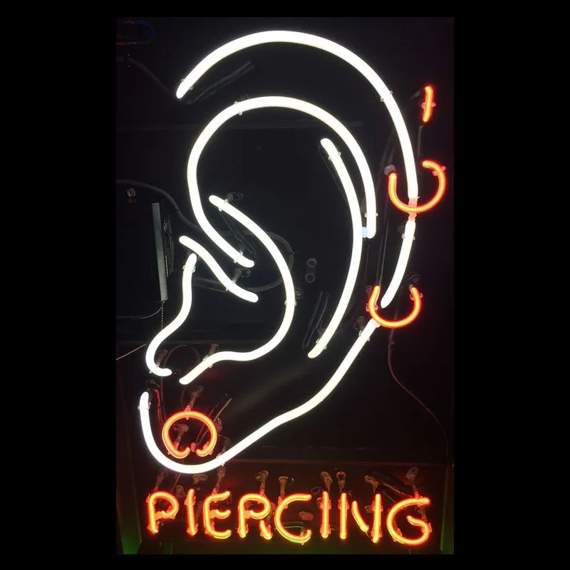 New Tattoo Body Piercing Neon Light Sign 19"x15" 