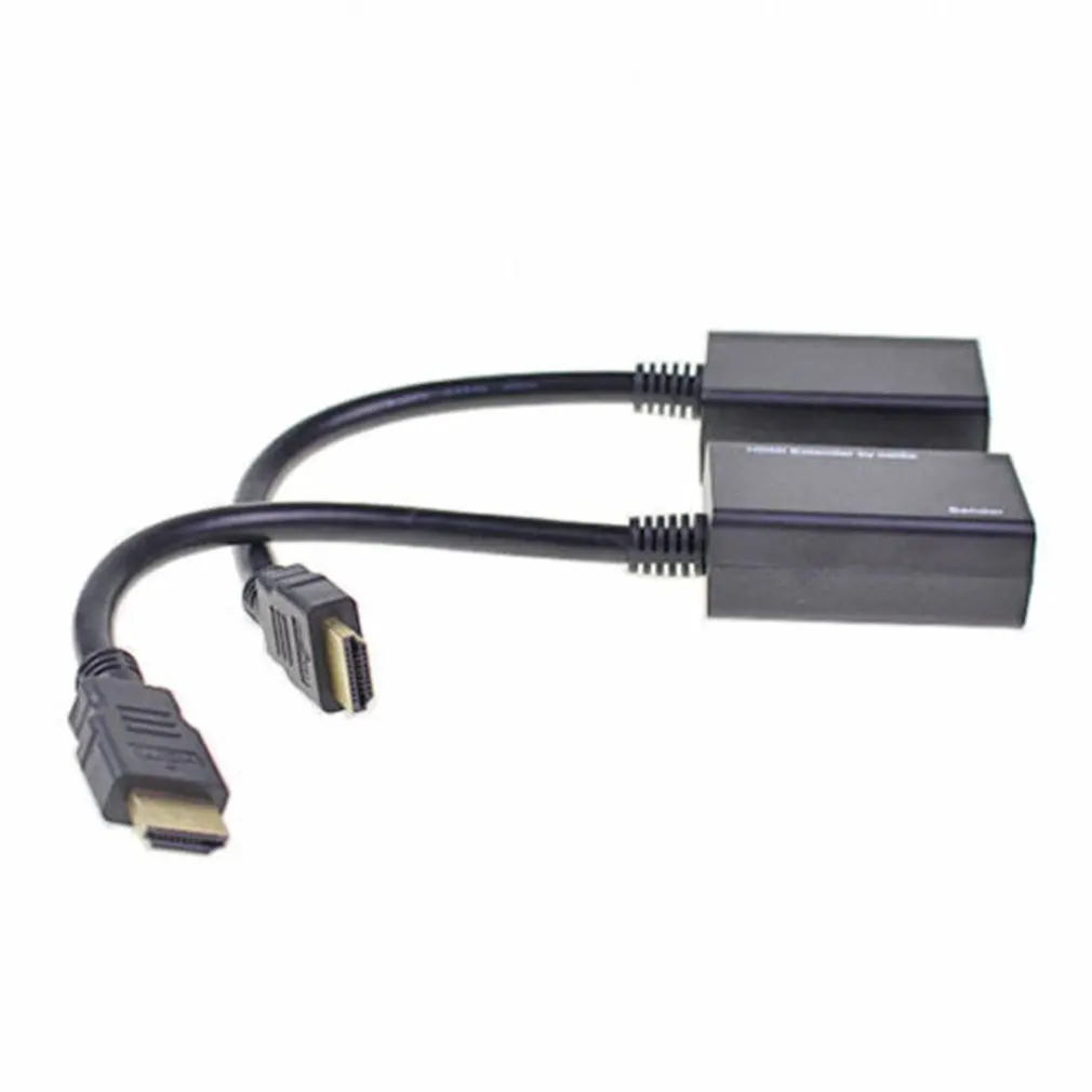 Практичный HDMI по RJ45 CAT5e CAT6 LAN Ethernet балун расширитель повторитель до 100 футов 1080P Высокая производительность