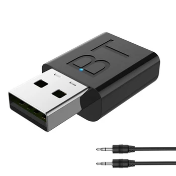 

USB Stereo Music Wireless Adapter USB Bluetooth 5.0 Transmitter Receiver 2 in 1 Wireless AUX Audio Dongle Adapter