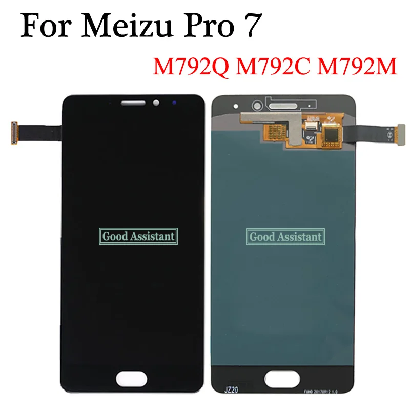 

Black/White 5.2 inch NEW For Meizu Pro 7 M792Q M792C M792M PRO7H LCD display screen Touch panel Digitizer Assembly Replacement