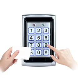 Clavier de contrôle d'accès RFID en métal, couverture étanche à la pluie, ouvre porte extérieur, système de verrouillage électronique, porte clés 
