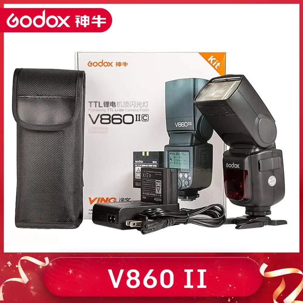 Godox VING V860II Литиевая Батарея Вспышка GN60 HSS 1/8000s ttl вспышка + X1T триггер для Canon Nikon sony