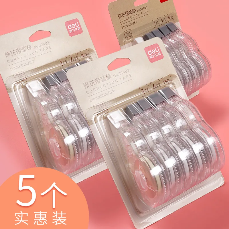 

Deli 33483 Creative Cute Students Correction Tape Easy to Repair Easy to Write Correction Tape Office Learning Stationery Corret