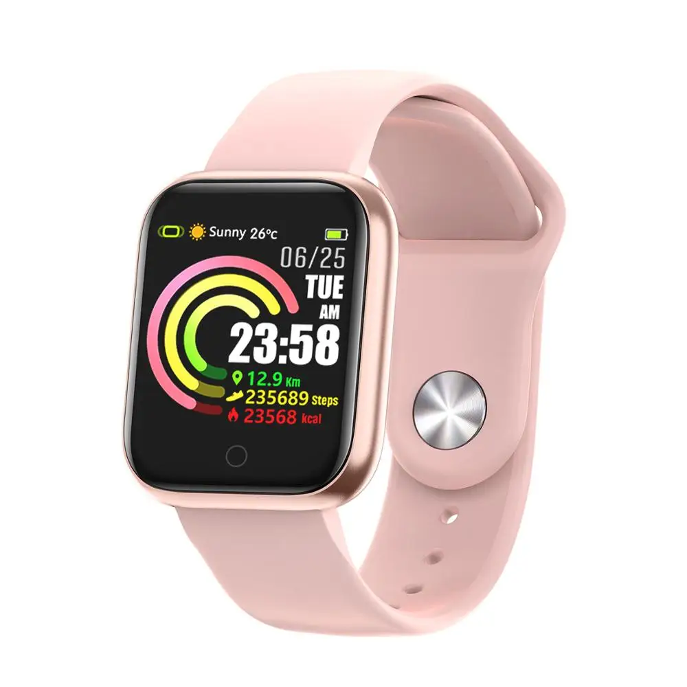 

QW21 Smart Watch Women Men Calories Clock Fitness Tracker Heart Rate Blood Pressure Monitoring Waterproof Sport PK B57 F8 Watchs