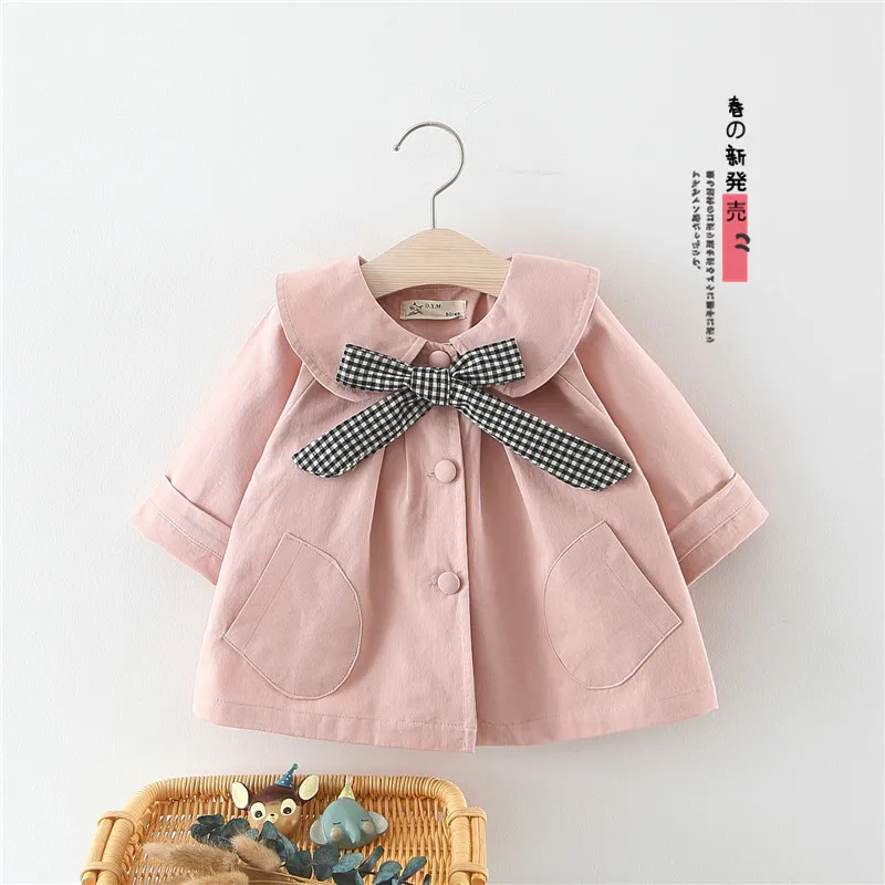 

2019 New Style Girls Autumn Clothing 0 Baby Girl CHILDREN'S Garment 2-Year-Old Semi-Spring And Autumn Korean-style Trench Coat 1