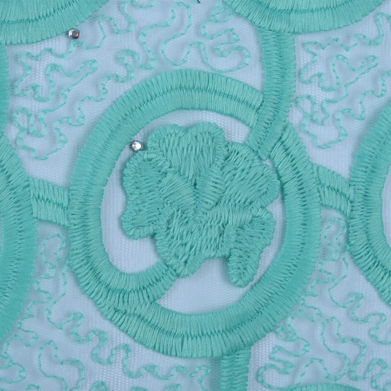 2019New Embroiderey Африканское, французское кружево кружевная ткань с камнями нигерийская Тюлевая Ткань Высокое качество 5Ydars из молочного шелка, LaceA1700