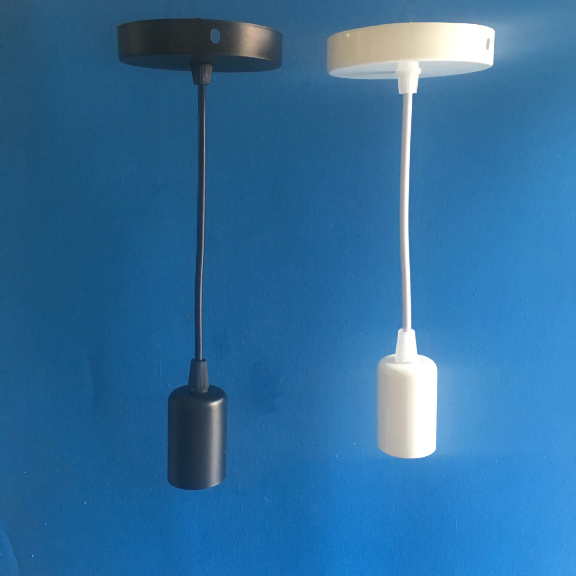 Потолочный светильник, подвесная проволока, корпус, Эдисон, винт E27, держатель лампы, потолочная лампа, лампа с оттенками, светильник с держателем, светодиодный светильник