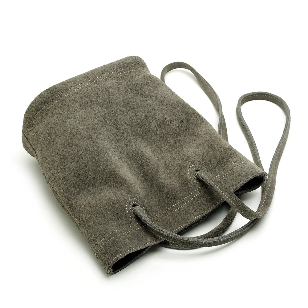 

2019 Frosted Cowhide Small Bag New Bucket Bag Shoulder Bag Lady Handbag