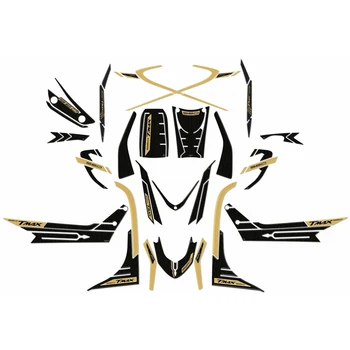 

Compatible 3D Kit resin stickers YAMAHA Tmax 560 from 2020 CARBON LOOK-Gold