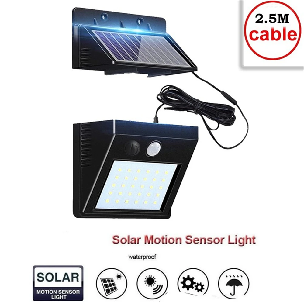 

Solar Lamp Outdoor Led Light PIR Motion Sensor LED Solar Power Wall Street Garden Light Security Spotlight Waterproof Decoration