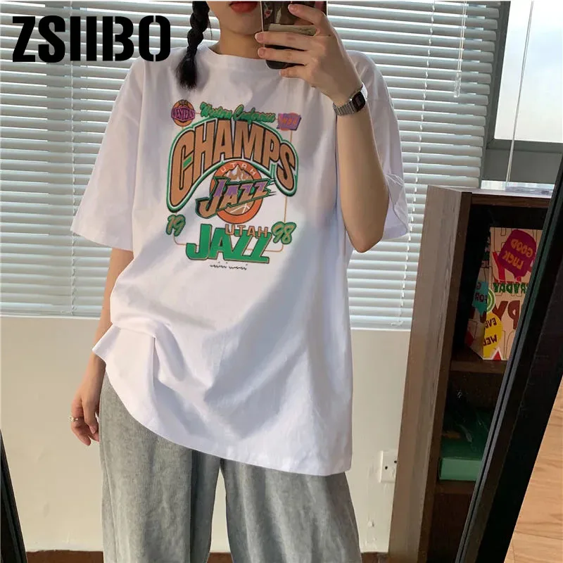 Streetwear tops shirt clothes футболка Women top Tee y2k mujer gothic Tshirt Harajuku Sleeve T Shirt Print Vintage T-shirt