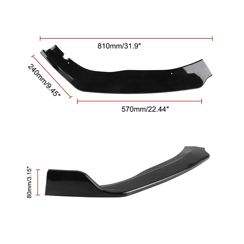 Сплиттер для переднего бампера автомобиля 3 шт./компл. дефлектор губ диффузор