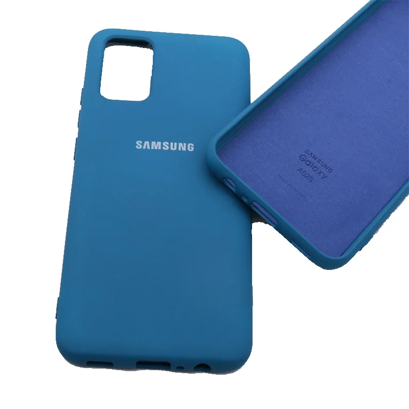 phone pouch case Samsung Galaxy A02S Case Silky Silicone Cover Soft-Touch Back Protective Housing For A025F SM-A025F A 02S flip phone cover