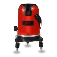 635 нм красный лазерный уровень 360 градусов перекрестная линия вращающийся автоматический лазерный уровень штатив 5 линий 6 точек Nivel лазерные строительные инструменты