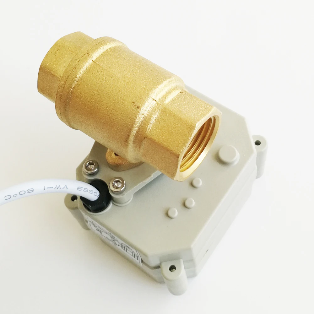 Латунный нормально открытый закрытый клапан DN20 с полным портом AC/DC9V 24V BSP/NPT 3/4 ''