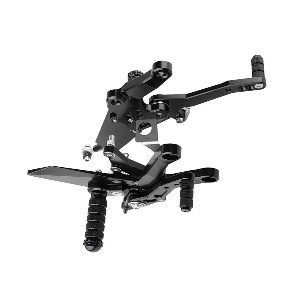 1 Pair CNC aluminum Motorcycle footrest footpeg pedal foot peg Rearset Rear Set For Kawasaki Ninja 400