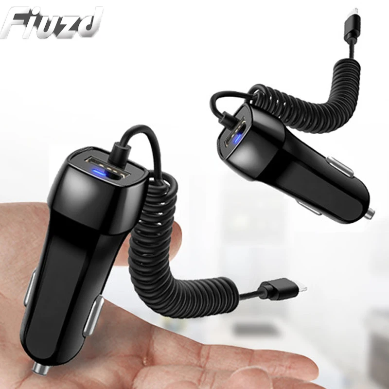 USB Автомобильное зарядное устройство Быстрая Зарядка Micro Usb type C кабель Автомобильное зарядное устройство для телефона для Xiaomi для huawei