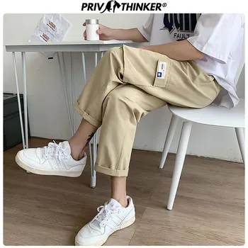 

Privathinker Men Spring Pockets Loose 2020 Harem Pants Mens Safari Style Joggers Male Korean Trousers Fashion Ankle-length Pants