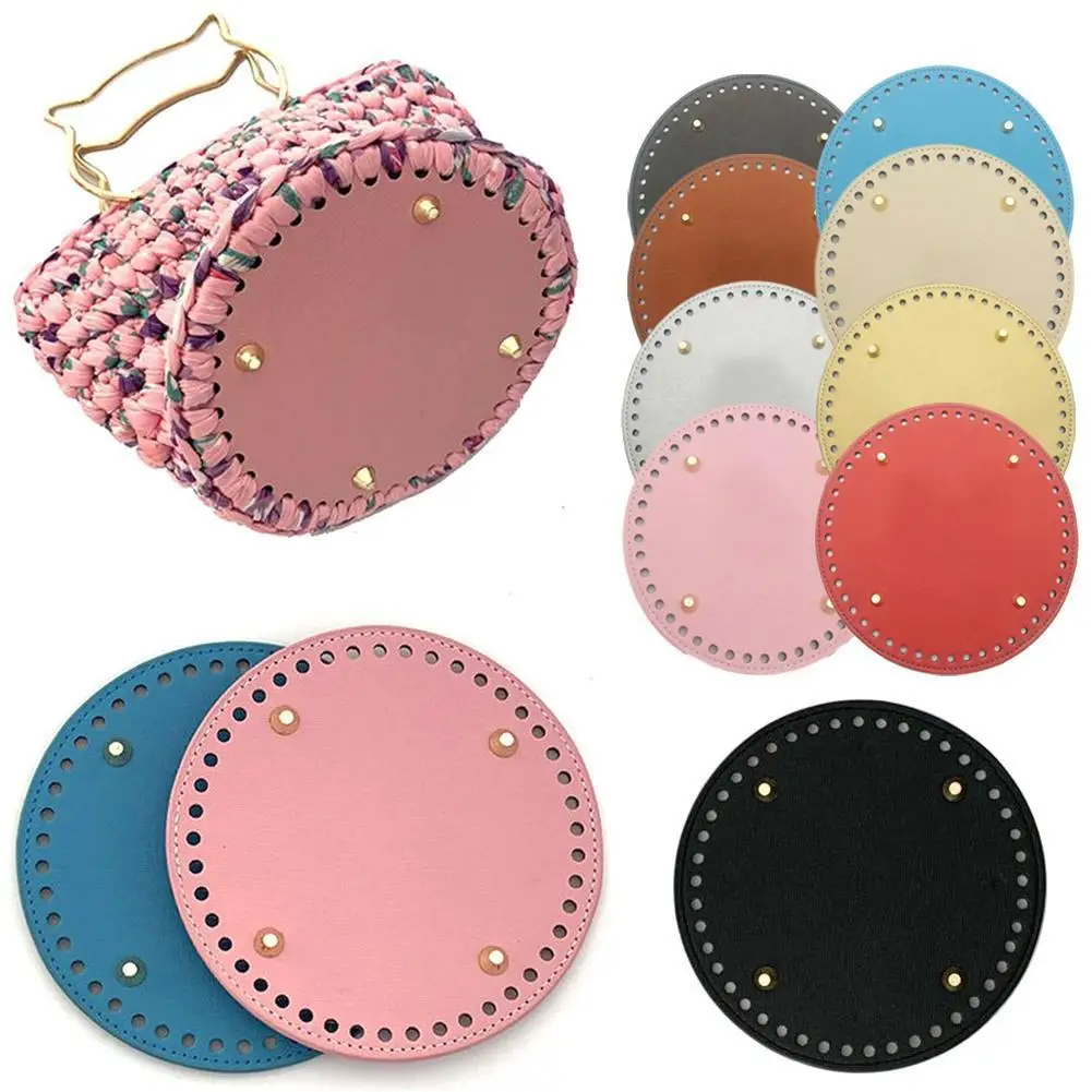 Bolsa de remaches moldeadora de fondo redondo, tejido a mano para cojín hecho a mano, suministros de bolsas de 15cm