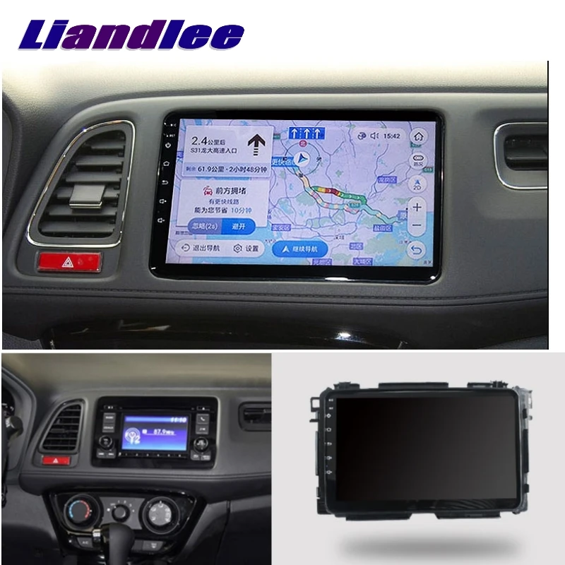 Для Honda HR-V HRV vezel 2013~ LiisLee Автомобильный мультимедийный CarPlay адаптер gps аудио Hi-Fi радио стиль Навигация