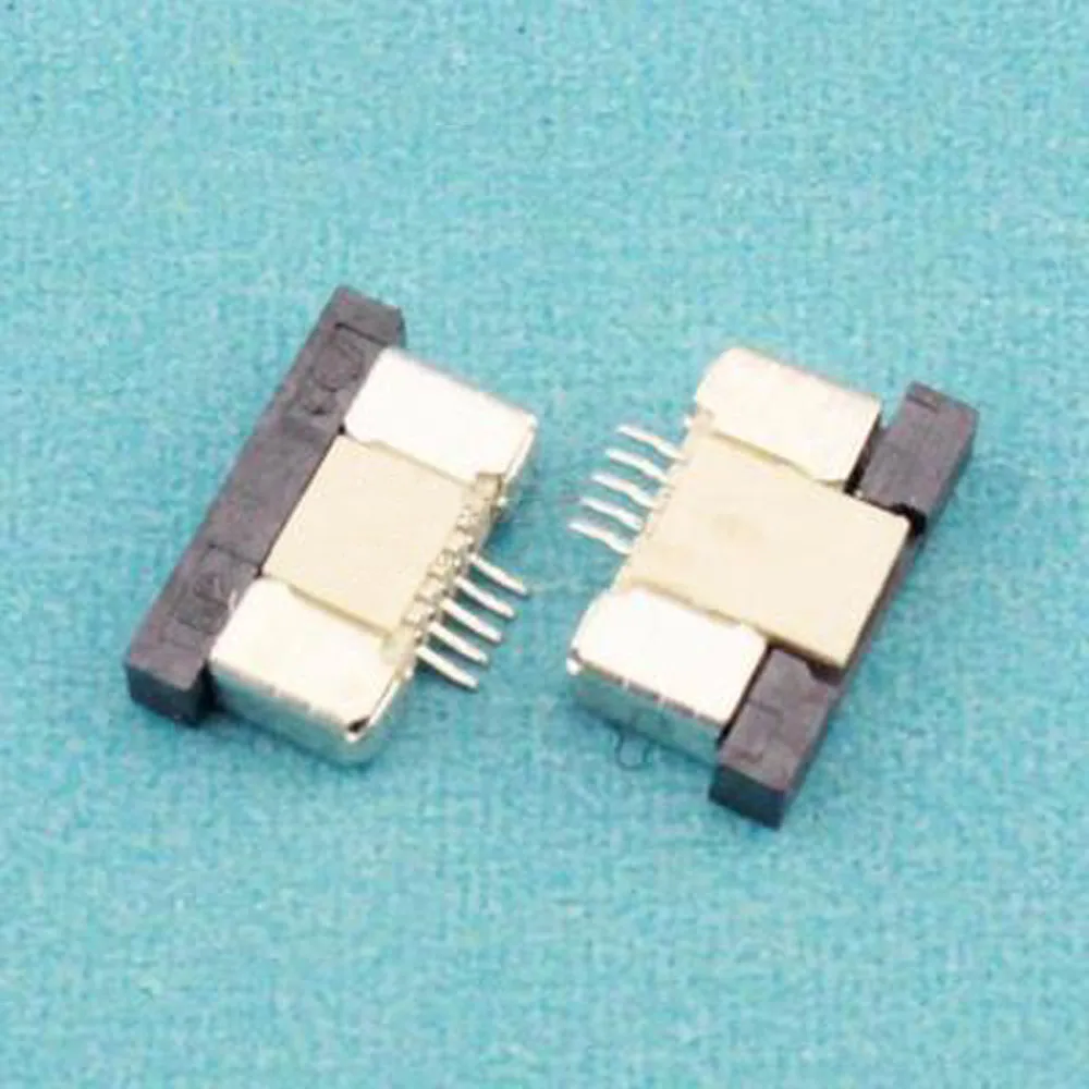 Sample, 5Pin FPC FFC connector socket,5 pin 0.5mm flex cable socket for LCD screen interface.ROHS,5P