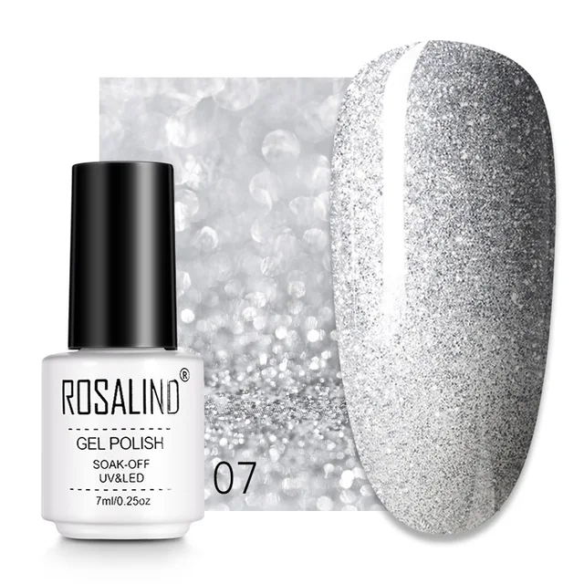 ROSALIND 7ML Nail Gel Polish Hybrid Varnishes All For Manicure Nails Art Base Top Coat UV Lamp Vernis Semi Permanent Varnishes RC07