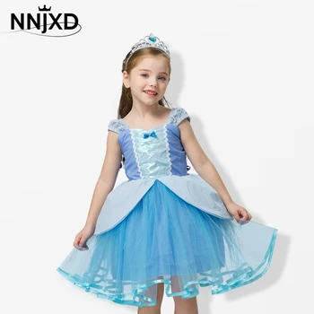 

2-6T Princess Costume Dress for Girls Halloween Cosplay Costume Kids Birthday Gift Summer Ball Gown Cosplay Dress