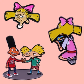

Classic Cartoon Anime Helga Enamel Brooch Pins Badge Lapel Pins Alloy Metal Fashion Jewelry Accessories Gifts
