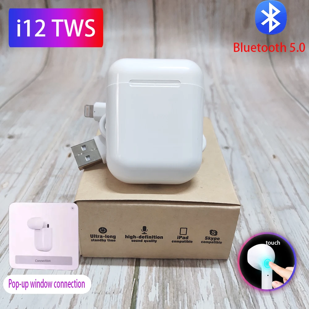 I7s i12 TWS беспроводные bluetooth-наушники 3D Bass беспроводные наушники i 12 tws гарнитура для Xiomi huawei phone Pk inpods 12 i500 tws