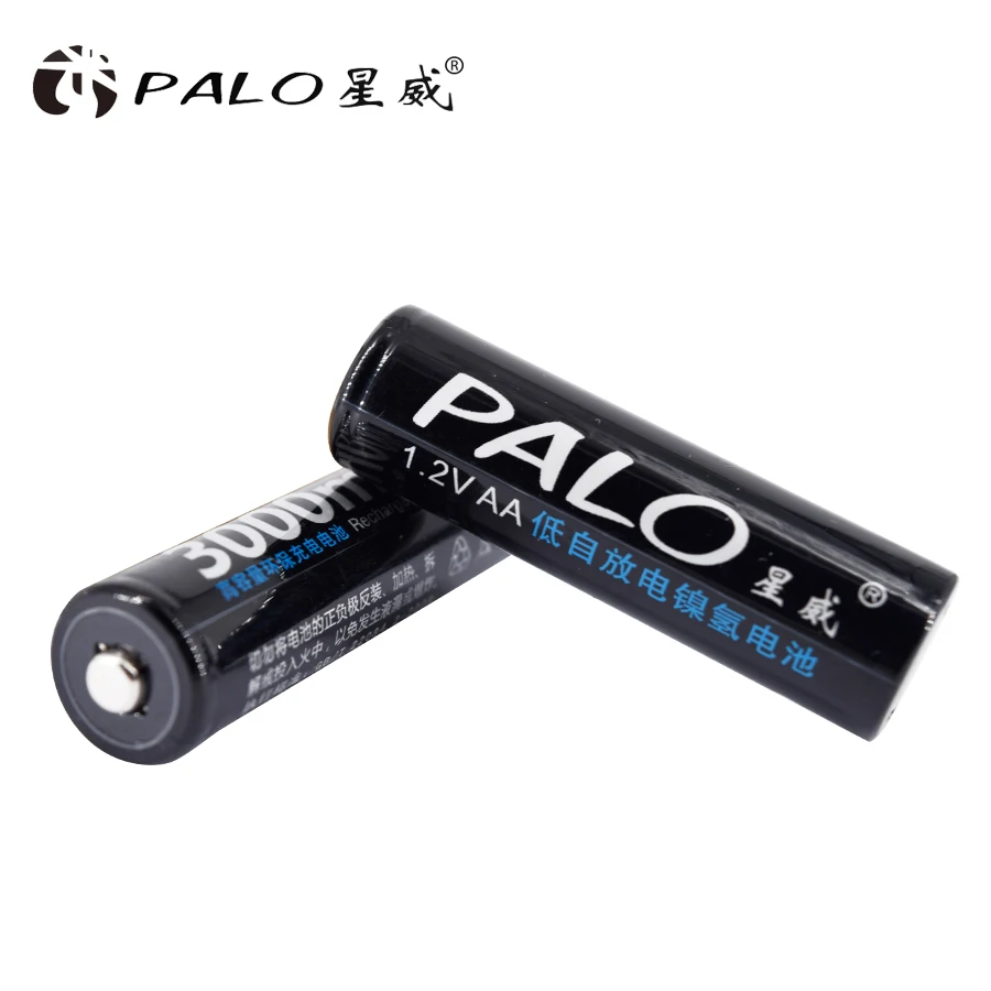 PALO перезаряжаемые батареи 4 шт 1,2 в 3000 мАч AA батареи+ 4 шт 1100 мАч AAA батареи Ni-MH AA/AAA перезаряжаемые батареи