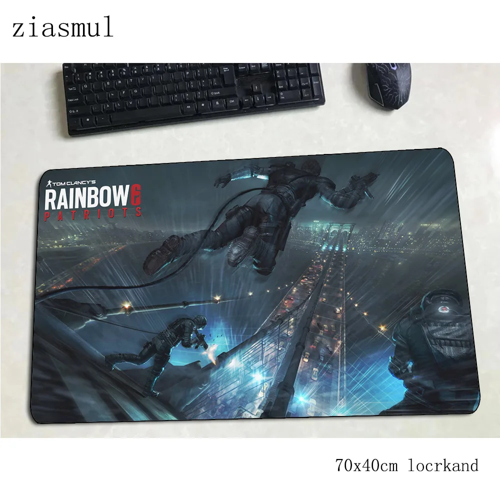 

rainbow six siege mouse pad gel Computer mat 70x40cm gaming mousepad large Birthday padmouse keyboard games pc gamer desk