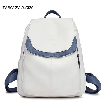 

3-in-1 Women Soft Leather Backpacks Ladies Bagpack Simple School Shoulder Bags for Teenage Girls Travel BackPack Ladies Mochila