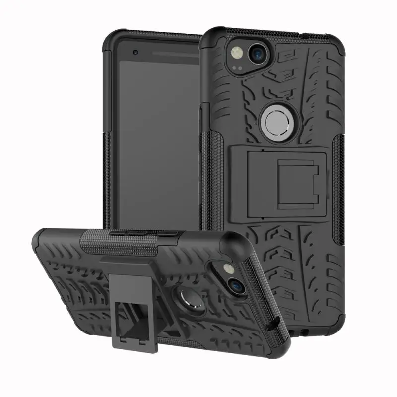 Heavy Duty Protection Armor Case for Google Pixel XL 2 Back Cover Silicon + PC in 1 Phone |