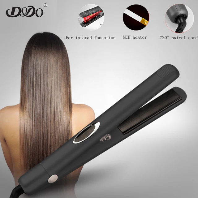 $US $20.82  DODO hair straightener Negative Ion Infrared hair iron Tourmaline ceramic LED Digital styling tools