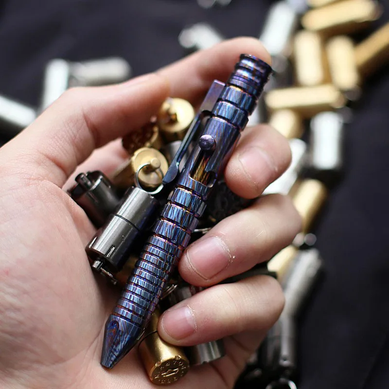 

EDC Titanium Alloy Zirconium Alloy Self Defense Survival Safety Tactical Pen Multi-functional Portable EDC Tools