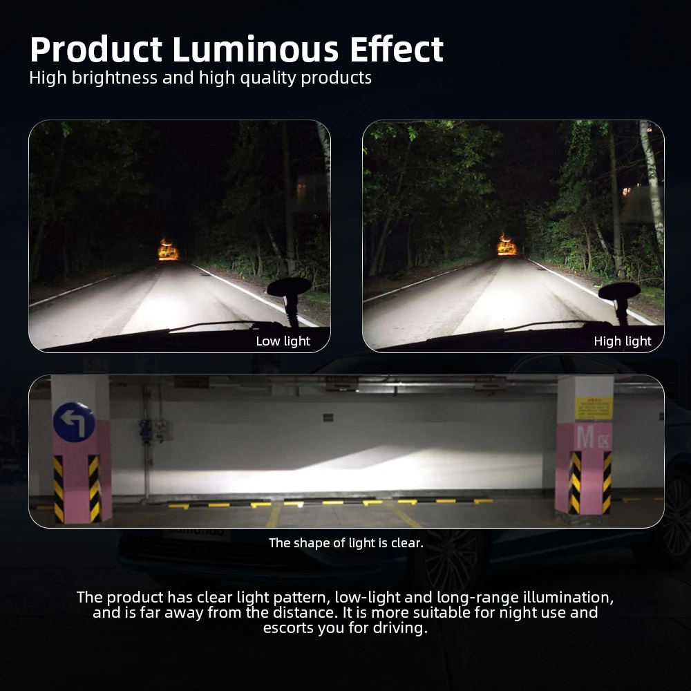 Светодиодные лампы для автомобильных фар 2 шт. светодиодные H7 H4/9003/HB2 Hi/Lo 9005/HB3 9006/HB4