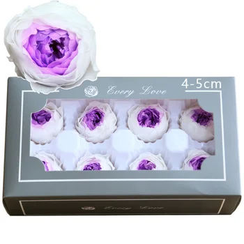 

Eternal Flower Preserved Rose diameter 3-4cm 8pcs Austin Rose Heads Valentine's Day Gift Box DIY Materials