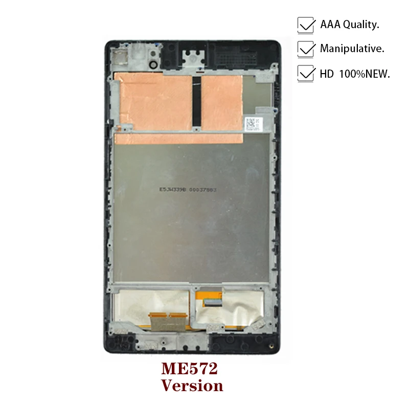 Для ASUS Google Nexus 7 2nd 2013 FHD ME571 ME571K ME571KL ME572 ME572CL K008 K009 ЖК-дисплей Дисплей кодирующий преобразователь сенсорного экрана в сборе - Цвет: ME572 Version