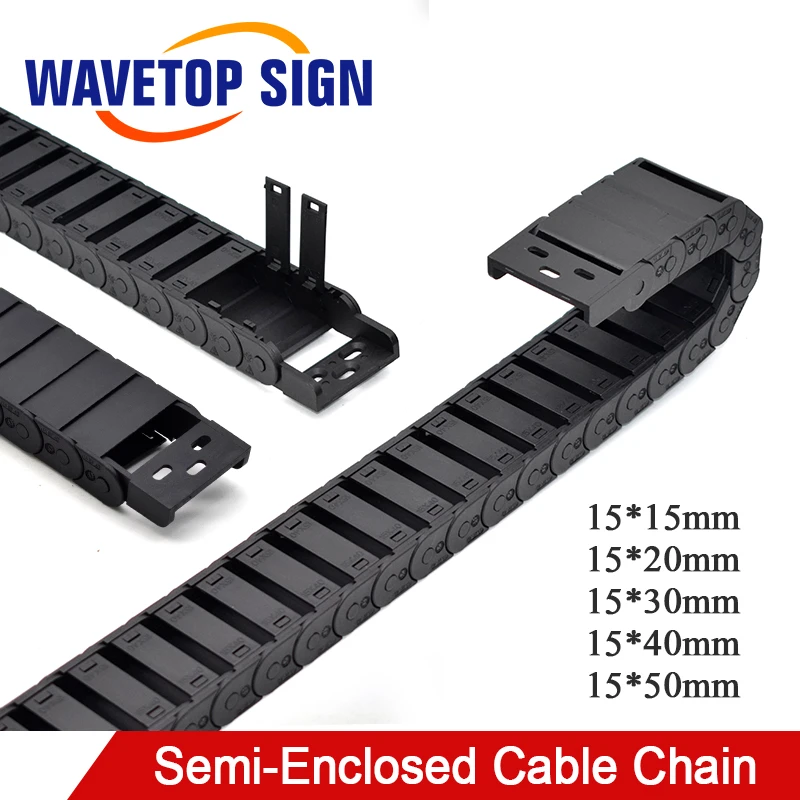 1meter Cable Chain Semienclosed 15*20 30 40 50mm Wire Transmission