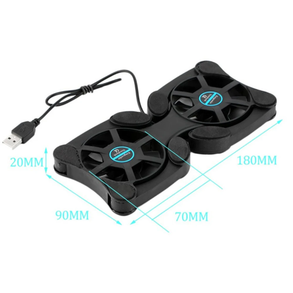 USB Fan Cooler 2 Fan Double Cooling Charging Board Suitable For Portable Computer Notebook laptop fan laptop fan stand laptop cooling pad