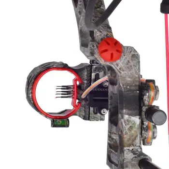 

Bow Sight - 5 Pin Compound Bow Sight, Lightweight Aluminum Ultra-Bright Metal Pins