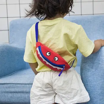 

Small Fanny Pack Cute Canvas Waist Pack Travel Mini Chest Bag for Kids 23GE