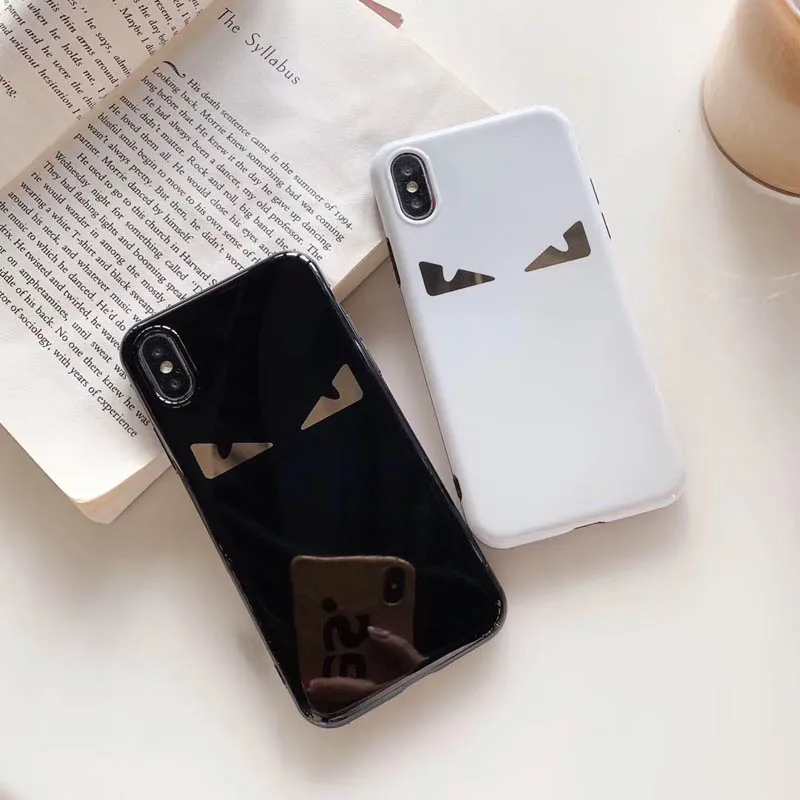 

Fashion Italy Brand Devil Eyes Couples Phone Case for Apple iPhone 6 6S 7 8 Plus X XR XS Hot Glossy Soft Cover Coque Funda