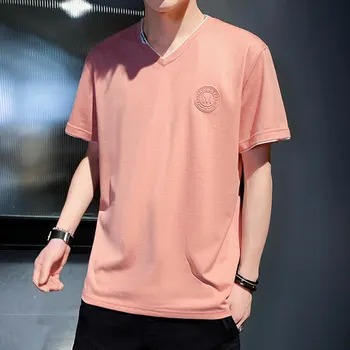 

Summer men's business casual short sleeve t-shirt 4924
