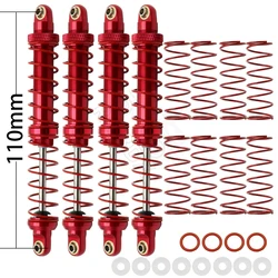 Premium Metal Shock Absorber Oil Damper - Multiple Size Options (4PCS Red 110mm)