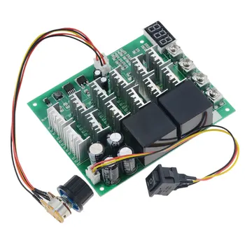 

1PCS DC 10-55V 12V 24V 36V 100A Motor Speed Controller Reverse Control Switch With LED Display Digital Scale Tachometer