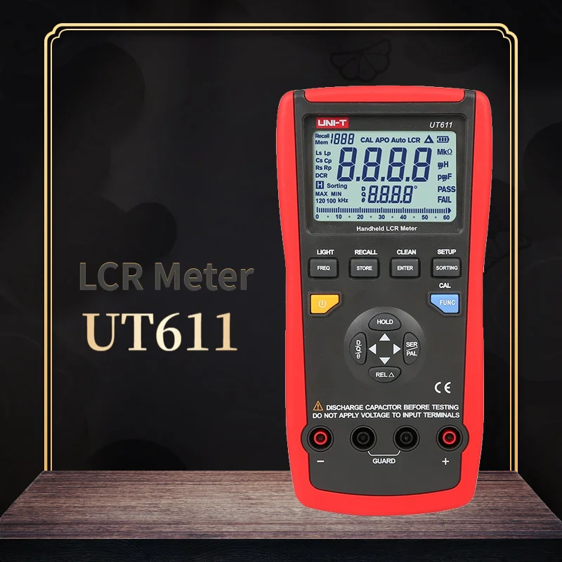 UNI-T UT611/UT612 цифровой измеритель иммитанса цифровой мост тестер емкость индуктивность Сопротивление, частота мультиметр для авто