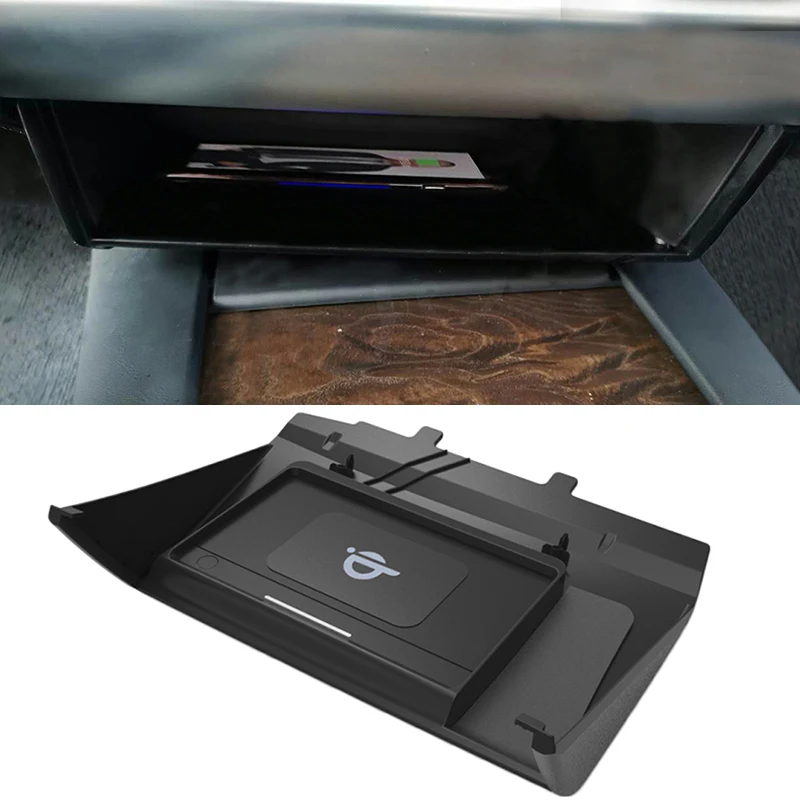 Us 7515 39 Offfor Tesla Model X Model S 2017 2018 10w Car Qi Wireless Charger Charging Plate Center Console Phone Holder Trim Accessories In