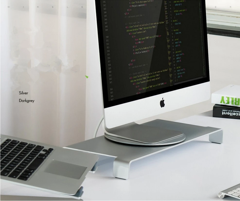 アルミニウム合金製モニタースタンド,360度回転,imac all