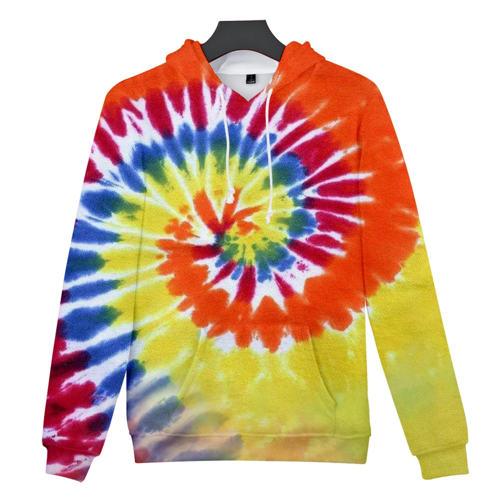 Осенняя удобная толстовка с 3D принтом tie-dye, Мужская/Женская Повседневная Синяя толстовка с 3D принтом tie-dye, зимняя уличная одежда